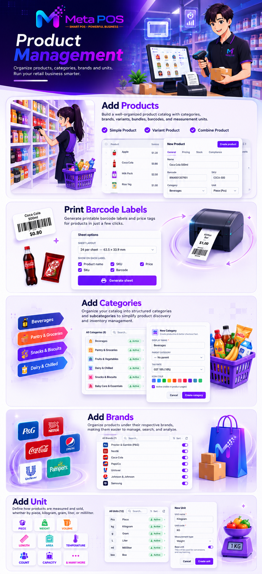 Product catalog and variant management